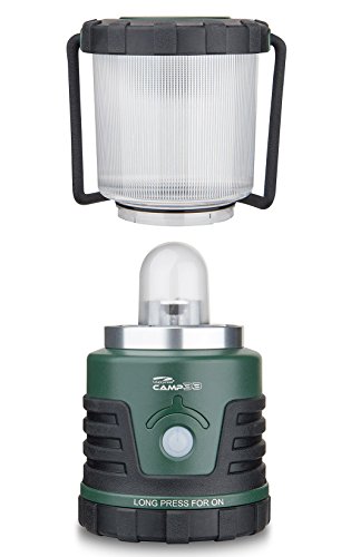 LiteXpress CAMP 33 Camping Laterne, 12 Hochleistungs-LEDs, 3 Farbtemperaturen, bis zu 530 Lumen ANSI FL1, Kunststoffgehäuse, grün / schwarz LXL910078B - 2