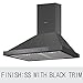 Elica Kitchen Chimney, Garnet, Touch Button Control With Baffle Filter 60 cm, 1100 m3/h (Garnet Touch Bk 60, Black) RS.8999.00