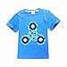 Produktbild Elecenty T-Shirts Pullover Sommerbluse Jungen,Kinderkleidung Sommerkleidung Hand Spinner Drucken Mode Kinder Shirt Kurzarm Tops Bluse Pulli Hemden Hemd Blusen Oberteile Blusentop Outfits (140, Blau)