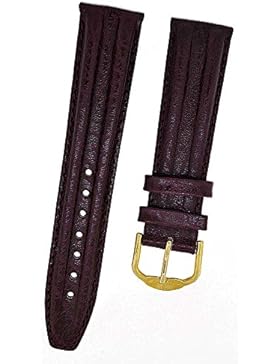 Uhrenarmband Jacques Lemans LEDER dunkelrot Ton in Ton 20mm NEU 8657