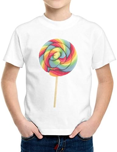 thedifferent T-Shirt Boys Lollipop Chupa Chups Multicolor - White Bianco