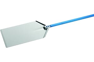GI.METAL Pala per pizza tipo Romana di GiMetal anodizzata 23x40 cm manico di 60 cm, diametro 23x40 cm