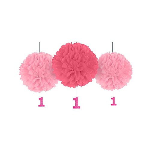 Ersten Geburtstag Rosa flauschige Dekoration - 2
