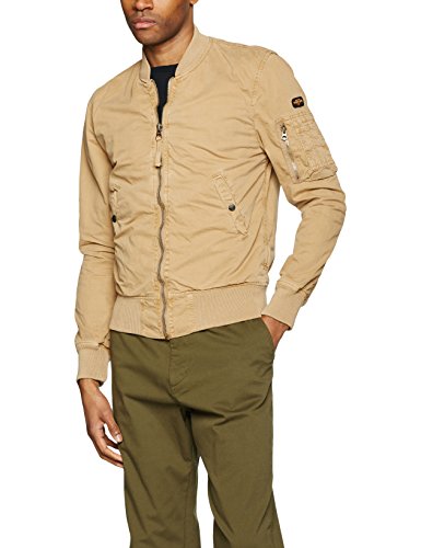 Schott NYC Herren Blouson Jacke CLAY, Gr. Medium, Beige (beige 12)