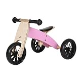 Lauflernrad / Laufrad - Holz 4 in 1 smartbike - rosa - ab 1 Jahre