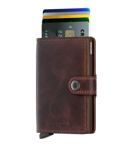 Secrid MV-Chocolate Visitenkarten-Etui Miniwallet Vintage-Stil