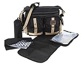 6 TEILE: Wickeltasche ELEPHANT OUTDOOR Nature Baby Tasche Diaper Bag + Wagenfix, Wickelmatte, Flaschenwärmer
