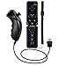 Produktbild Pekyok Wii Motion Plus Controller, XW31 Wii Remote und Nunchuck Controller Eingebauter Motion Plus Vibrationsmotor Plum Blossom D-Pad mit Handgelenkriemen für Wii und Wii U-Schwarz