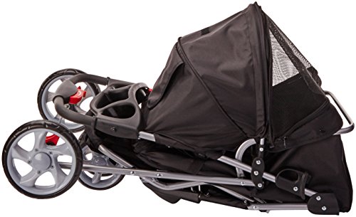 OxGord-Pet-Stroller-Cat-Dog-Easy-Walk-Folding-Travel-Carrier-Carriage-2017-Newly-Designed-3-Wheeler-Elite-Jogger-Onyx-Black
