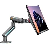 North Bayou NB F6 RGB Işıklı Monit&ouml;r Kolu, 32-60 in&ccedil;, 2-20 KG Taşıma Kapasiteli, 360&deg; D&ouml;nebilen, Ayarlanabilir Y&uuml;kseklik, Gam