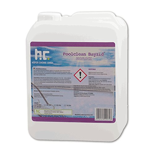 1 x 5 L Flockungsmittel flüssig - für Pools - im praktischen 5 L Kanister - VERSANDKOSTENFREI