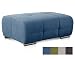 Produktbild CAVADORE Polsterhocker Mistrel mit Steppung / Sofa-Hocker im modernen Design / Passend zur Polsterserie Mistrel / 109 x 42 x 73 / Blau