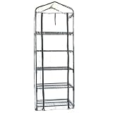 invernaderos almeria mar de plastico Medidas: 69 x 49 x 187 cm PAPILLON 8093015 Invernadero Portatil Pvc 5 Niveles 69 x 49 x 187 cm