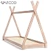Produktbild VICCO Kinderbett TIPI Kinderhaus Indianer Zelt Bett Kinder Holz Haus Schlafen Spielbett Hausbett 90x200 (natur)