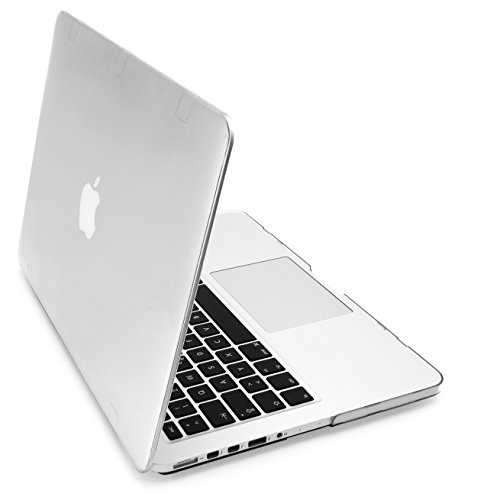 MyGadget Macbook Pro Retina 13 Zoll Hülle *matt* Case (Ende 2012 - Mitte 2016 Modelle) Plastik Schutzhülle Hartschale Schutz Cover (Transparent)