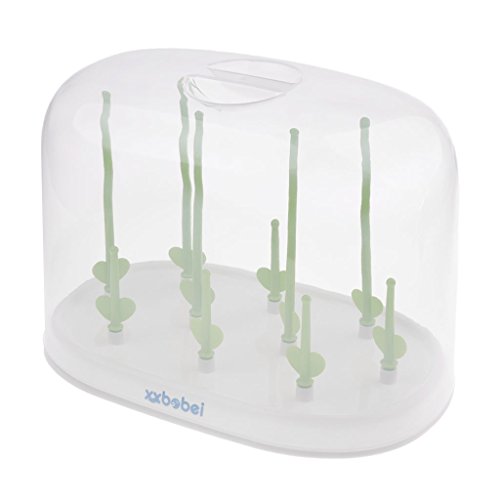Preisvergleich Produktbild Baoblaze Abtropfständer Abtropfgestell für Babyflaschen Aufbewahrung Flaschentrockner Trockenständer für Flaschen Zubehör - Grün