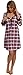 Italian Fashion IF Maternity Nightdress Vivien 0111 (Dark Blue/Red, S)
