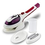 Calentamiento rápido: el vaporizador de ropa adopta la tecnología de calentamiento rápido y solo tiene que esperar 50 segundos para comenzar a planchar, la ropa se vaporiza de manera más potente y uniforme.