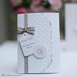 12 Einladungskarten Einladung Taufeinladungen zur Taufe Babyparty Jungs Handarbeit binnbonn