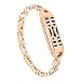 Produktbild Uhrenarmbänder für Fitbit Flex 2, VNEIRW Diamant Metal Ersatzarmbänder Armbänder Smartwatch Zubehör VNEIRW_Elektronik (Über 5,5-6,7 Zoll, Roségold)