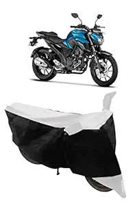 HEMSKAR Water Resistant & UV Protection Motorcycle Cover Made for Yamaha FZ Two Wheeler (White)