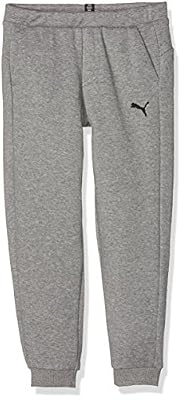 PUMA Ess Pantalon Mixte Enfant, Medium Gray Heather, FR : 140 (Taille Fabricant : 140)