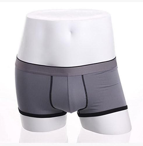 wenrou Cotton men's boxer briefs,gray,M
