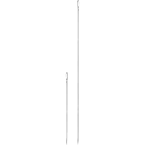 3 Aiguilles D'Ameublement QUARKZMAN 20cm - Gros Chas - Acier Inoxydable - Pour Cuir Et Tissus Épais