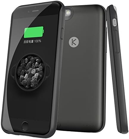 IPhone 6 6S Battery Case Ultra Slim Extended Charger Case for iPhone 6/6S 4.7 inches with 2400mAh (Black)