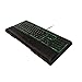Price comparison product image Razer Ornata Mecha Membrane Gaming Keyboard with Mid-Height Keycaps, Ergonomic Design, Green Backlight (UK-Layout) - Black