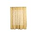 Produktbild Xmiral Türvorhang Gardine Aushöhlen Durchscheinend Einfarbig scheibengardine Thermovorhang mit Stangenloch 2er pro Pack(Gold,100 x 200 cm)