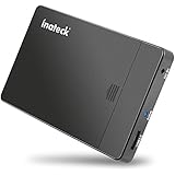 Inateck USB 3.0 External 2.5 inch Hard Drive Enclosure for 9.5 mm 7 mm 2.5 SATA-I, SATA-II, SATA-III HDD and SSD, support UASP SATA