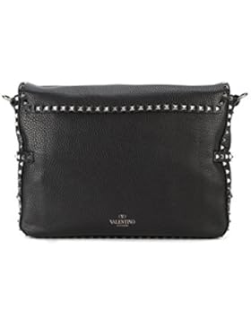 Valentino Herren NY2B0551VAP0NO Schwarz Leder Kuriertasche