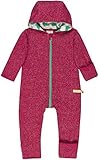 schneeanzug baby lidl  loud + proud Unisex Baby Overall In Melange Strick Aus Bio Baumwolle, GOTS Zertifiziert Strampler, Rosa (Berry Ber), 92 (Herstellergröße: 86/92)