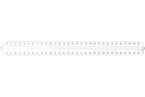 BRUNNEN Fontaine 1049732 Règle (Convient pour l'école et bureau 30 cm, transparent, barre avec poignée pour droitiers et gauchers)