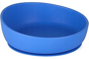 Doidy Baby Bowl 350ml, 6 Months +, Silicone Non-Slip Suction Bowl for Training & Learning to eat, weaning & Feeding Essentials for Baby Food and Snacks, BPA Free (Blue)