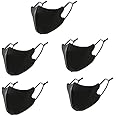 PITRESHWAR Washable and Reusable Face Mask, UV Protection and Antibacterial, Stretchable Material, Allergy Free and Splash Resistant Protective Face Cover (Pack of 5 pic)