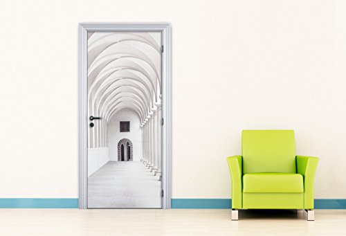 Türtapete Purely Arcade 92 x 202 cm Fototapete Tapete Arkaden Gang deco.deals, Kleisterbürste / Quast:Tapete ohne Kleisterbürste - 2