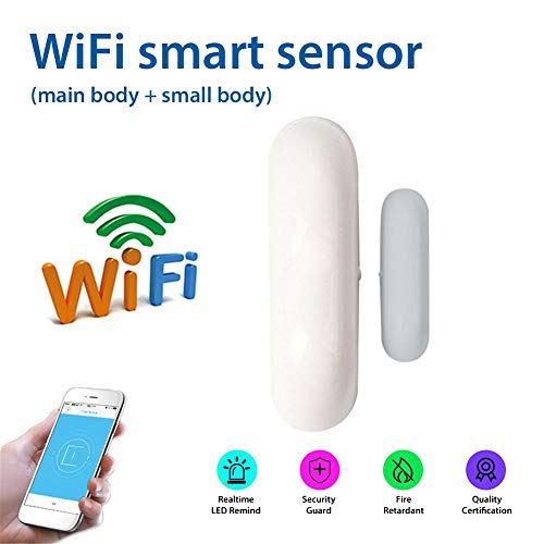 Preisvergleich Produktbild SUPERLOVE WiFi-Smart-Türfenster-Funkmelder Mobiler Intelligenter Sensor