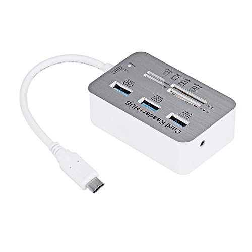 Eximtrade 7in1 Externen Kartenleser HUB SD MMC TF MS M2 Micro SD USB 3.0 Ports mit USB 3.1 Type C Stecker Adapter für Apple Macbook Air/Pro - 2