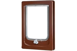 Zolux Chatière 4 Positions pour Petit Chien Marron