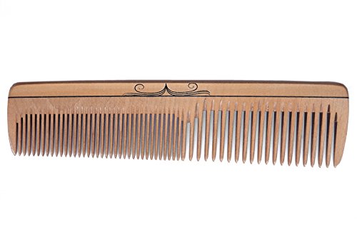 Bartpracht Bartkamm | Holzkamm (16cm) | Handgefertigt | Antistatisch | Taschenkamm | Premium Bartpracht Qualität | Naturprodukt | Made in Germany