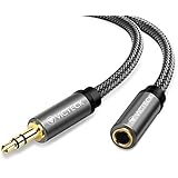 Headphone Extension Cable 1M, Victeck Nylon Braided 3.5mm Audio Extension Jack cord Stereo Male to Female Headset Extension Cable for Apple iPhone Headphone Smartphones &amp; Tablets MP3 Players Gold Plated