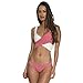 Produktbild Hffan Sexy Strand Damen Bikini Set Bademode Badeanzüge Bikinis für Frauen Mädchen Bandeau Farbblock Push Up Gepolsterte Bade Mode Sommer Beachwear Split Swimwear (Rosa, L)