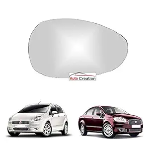 Auto Creation - Right Driver Side View Mirror Glass for Fiat Punto/Linea