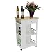Produktbild 1PLUS Servierwagen Küchenwagen Charlotte auf Rollen, Arbeitsplatte aus massivem Bambusholz (B X T x H) 50 x 37 x 85,5 cm