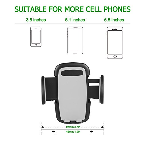 Handyhalter fÃ¼rs Auto Handyhalterung lueftungsgitter, TOPLUS Handyhalterung auto lÃ¼ftung fÃ¼r iPhone X 8 7 6s 6 plus SE 5 5s Samsung Galaxy S8 plus S7 Edge S6 A7 und andere Smartphones oder GPS GerÃ¤t(Schwarz-Grau)
