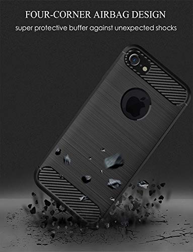 Vankwok-Cover-iPhone-7-Sottile-Custodia-iPhone-8-Silicone-TPU-Design-in-Fibra-di-Carbonio-Originale-Custodia-per-Apple-iPhone-7-e-8-47-inch