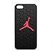 Produktbild Silicone RüCkseite Hülle Etui Air Jordan Logo Hülle, Apple Iphone 5/5s/SE Air Jordan Handyhülle, Schlichtes Black Design Red Logo Air Jordan Schutzhülle Für Apple Iphone 5/5s/SE, Air Jordan Telefonkasten TPU Bumper Hülle