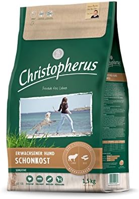 CHRISTOPHERUS Trockenfutter SCHONKOST Lamm+Reis 1,5 kg für Hunde